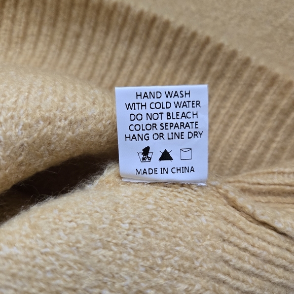 Altar'd State Mustard 'Howdy' Crew Neck Sweater. Size S - Picture 5 of 7